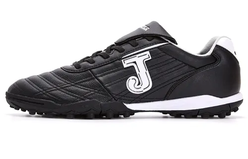 Joma TF Turf Synthetic Leather, Leather Abrasion Resistant Coverage Soccer Shoes Black