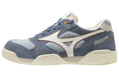 Mizuno Court Casual Shoes Unisex Low Top Ecru/Blue