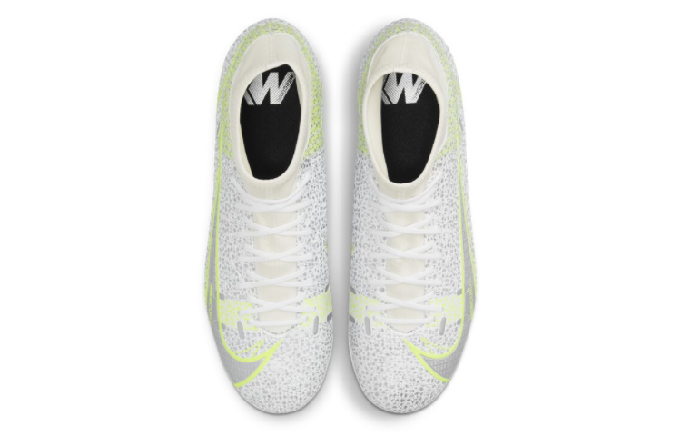 Мужские кроссовки Nike Mercurial Superfly 8 14 AG (белый / зеленый) — Белый / зелёный — фото 4