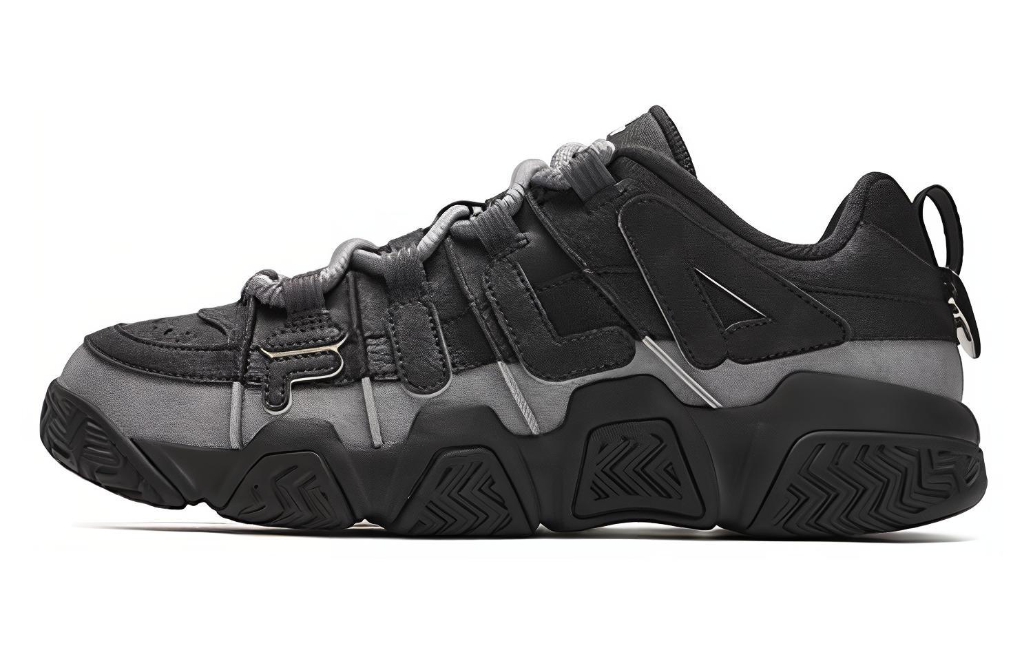 FILA FUSION BUSTER Puffy Shoes Textile, Synthetic Leather, Leather Low top Casual Shoes Men's Black