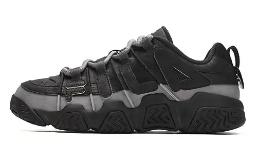 FILA FUSION BUSTER Puffy Shoes Textile, Synthetic Leather, Leather Low top Casual Shoes Men's Black