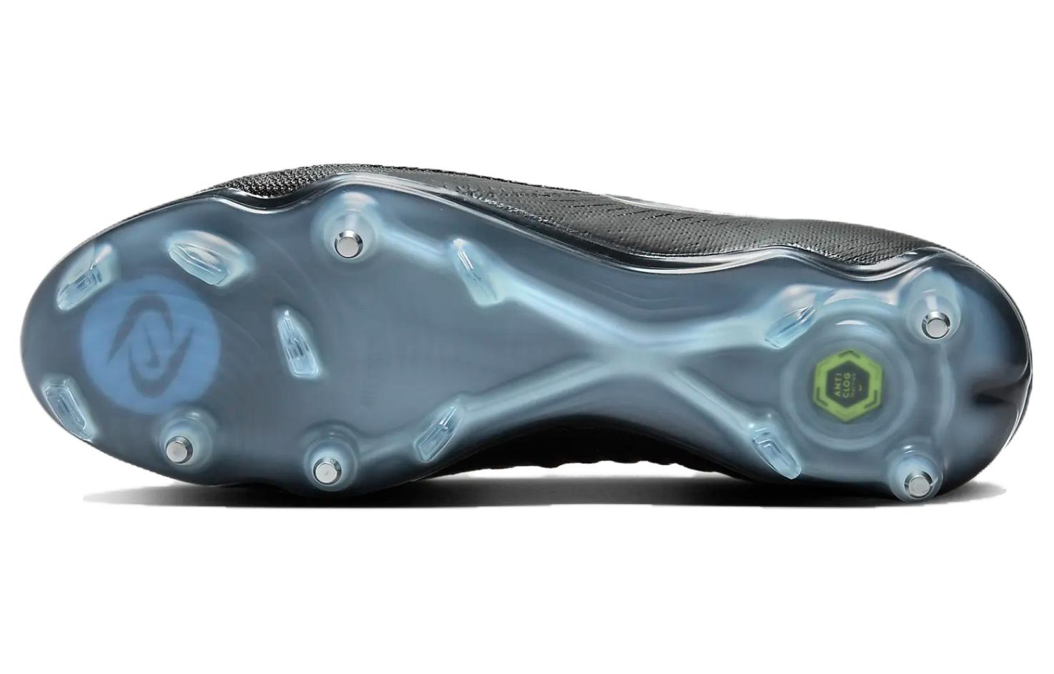 Nike Phantom GX SG Soft Ground Cushioning Slip Resistant Soccer Shoes Unisex Black Blue
