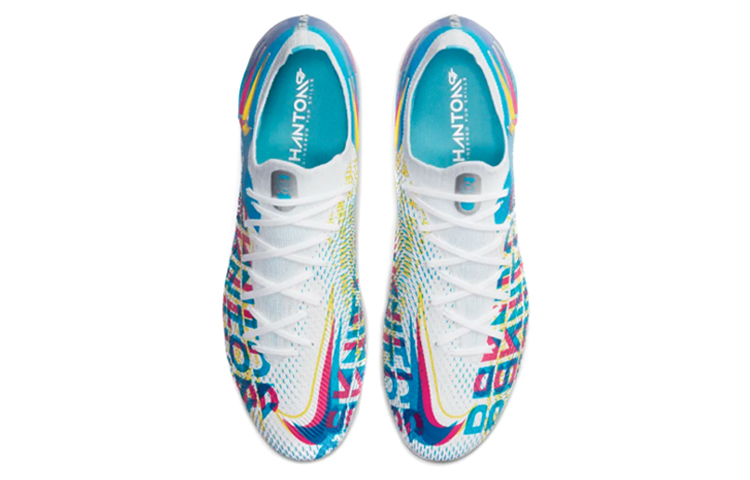 Бутсы Nike Phantom GT Elite 3D FG (синий / розовый) — фото 4