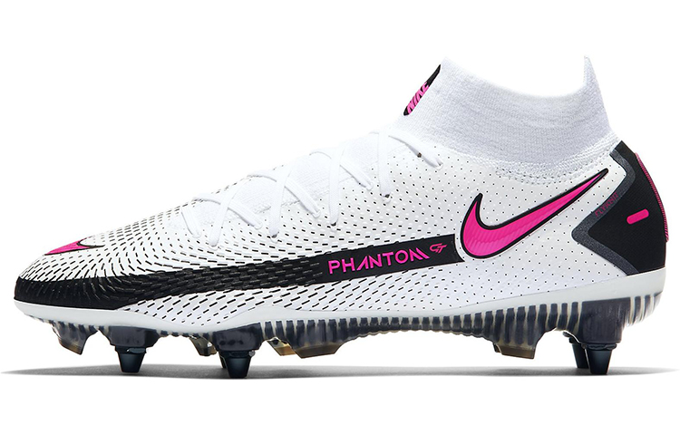 Nike Phantom GT mid-top SG (metal spikes) soft grass natural grass kangaroo leather shock-absorbing, non-slip and wear-resistant football shoes