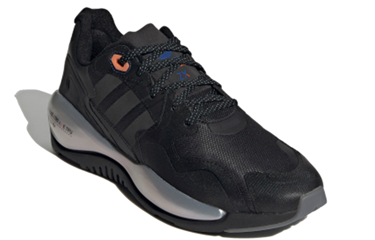 Кроссовки adidas Originals ZX Alkyne (черно-серебряные) — фото 3