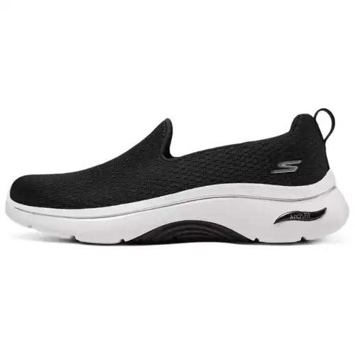 Skechers Women's GO WALK Low top Casual Shoes Women's Black White