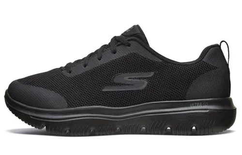 Skechers Go Walk Evolution Ultra Casual Shoes Men's Low Top All Black