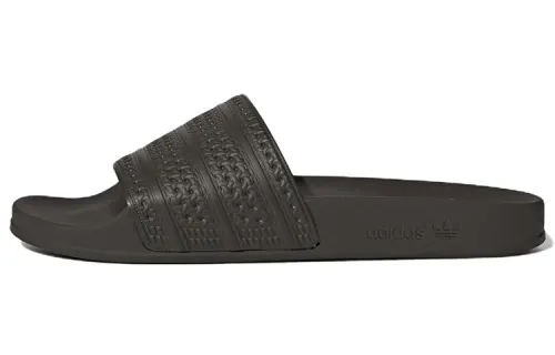 Adidas Adilette Slides Shadow Olive Impact Yellow