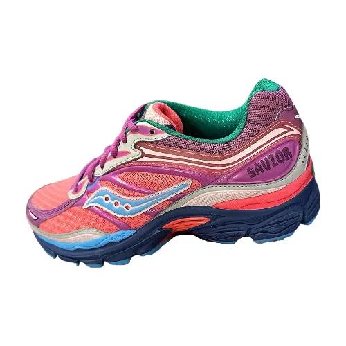 Jae Tips x Saucony Pro Grid Omni 9 Comfortable Slip Resistant Abrasion Resistant Low top Casual Shoes Men's Pink