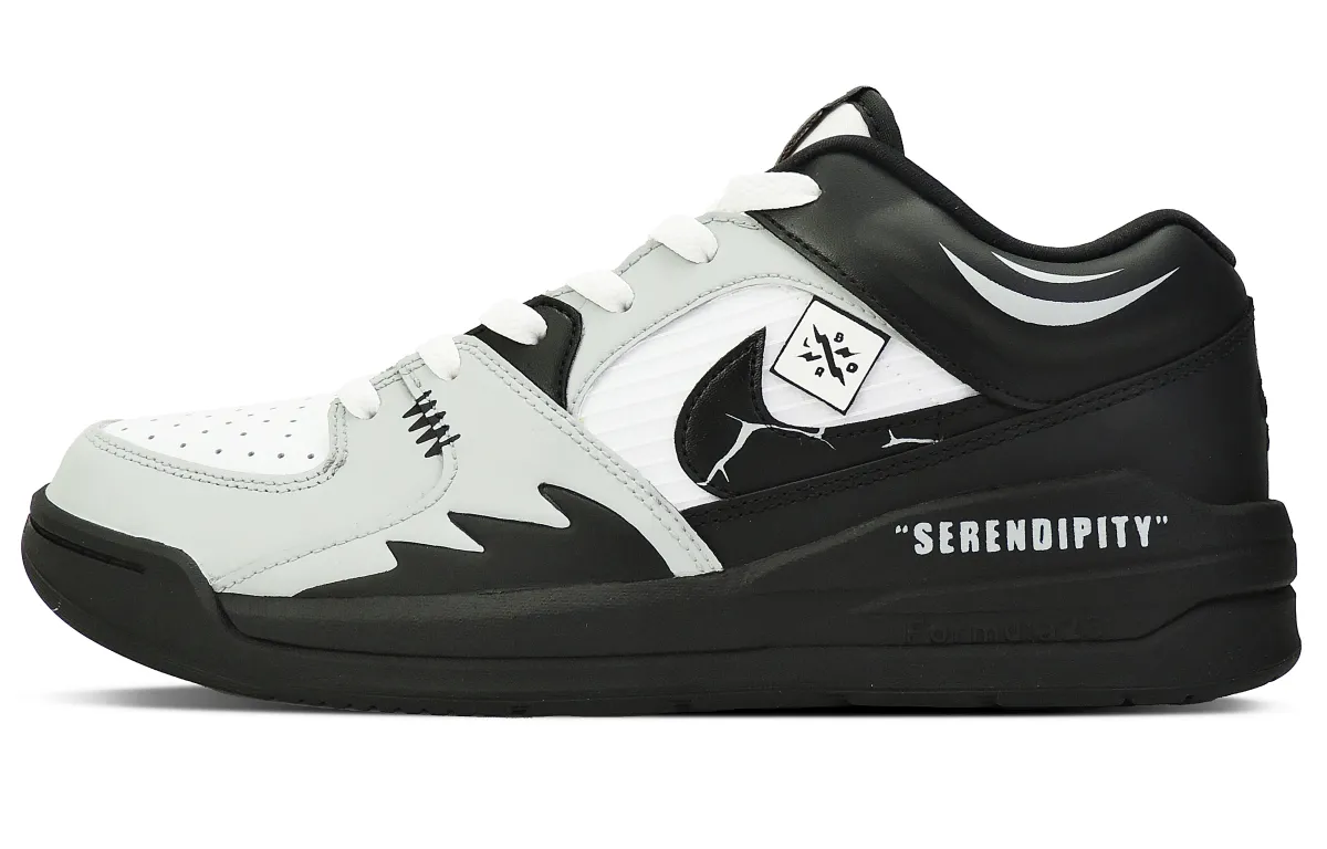 Jordan Stadium 90 Magnetic Effect, Black Warrior Low top Casual Shoes Men's Black Gray