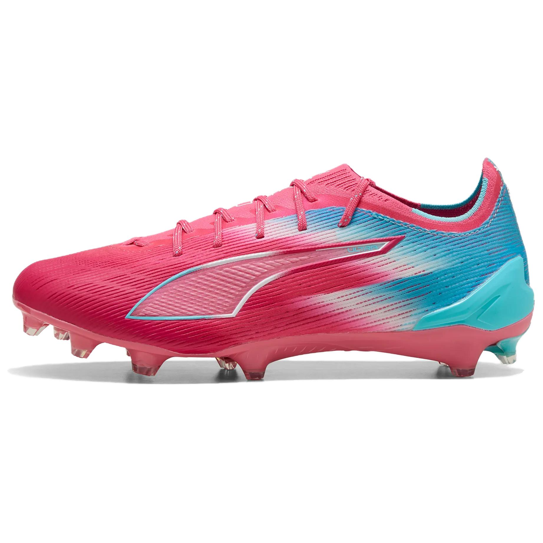 PUMA ULTRA 6 Cushioning, Wear Resistant Soccer Shoes Men’s Pink Blue