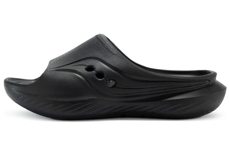 Saucony Cradle Skeleton Slide Slippers Unisex Black