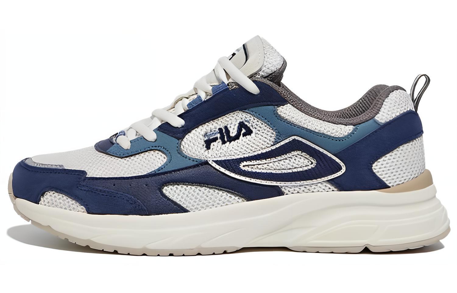 FILA Rayplyde V2 Cushioning, Wear Resistant Low top Casual Shoes Unisex Blue White Korean Style