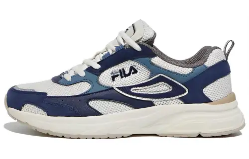FILA Rayplyde V2 Cushioning, Wear Resistant Low top Casual Shoes Unisex Blue White Korean Style