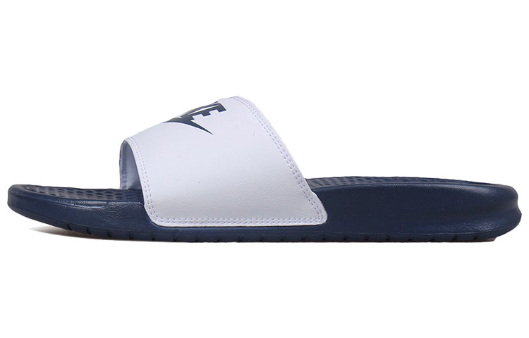Шлепанцы Nike Benassi JDI Mismatch (сине-белые)
