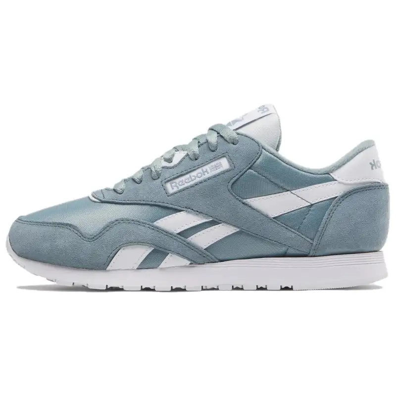Reebok Classic Nylon Low top Casual Shoes Women's Light Blue