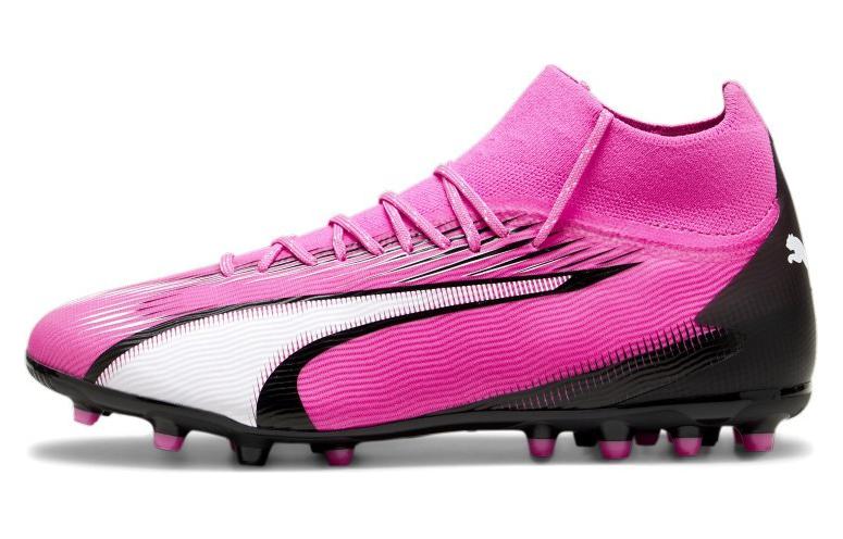 Мужские бутсы PUMA Ultra Pro MG (розово-черно-белые)