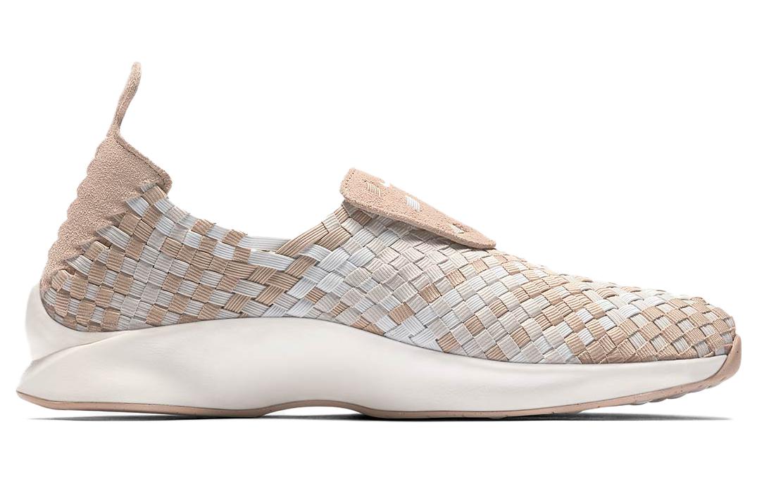 Кроссовки Nike woven (бежево-белые) — Бежевый / белый — фото 2