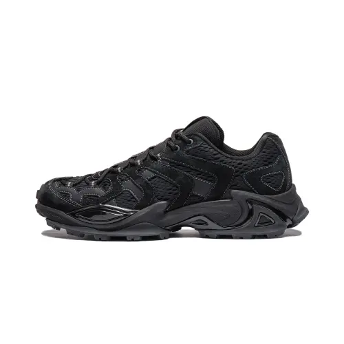 Li Ning Cat Paw CRC Cushioning Abrasion Resistant Cushioning, Wear Resistant Low top Casual Shoes Unisex Black