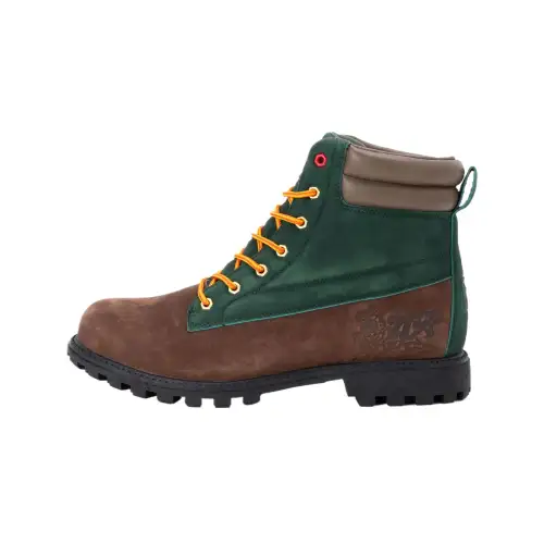 BAKI X FILA Ankle Length Combat Boots Men's Brown