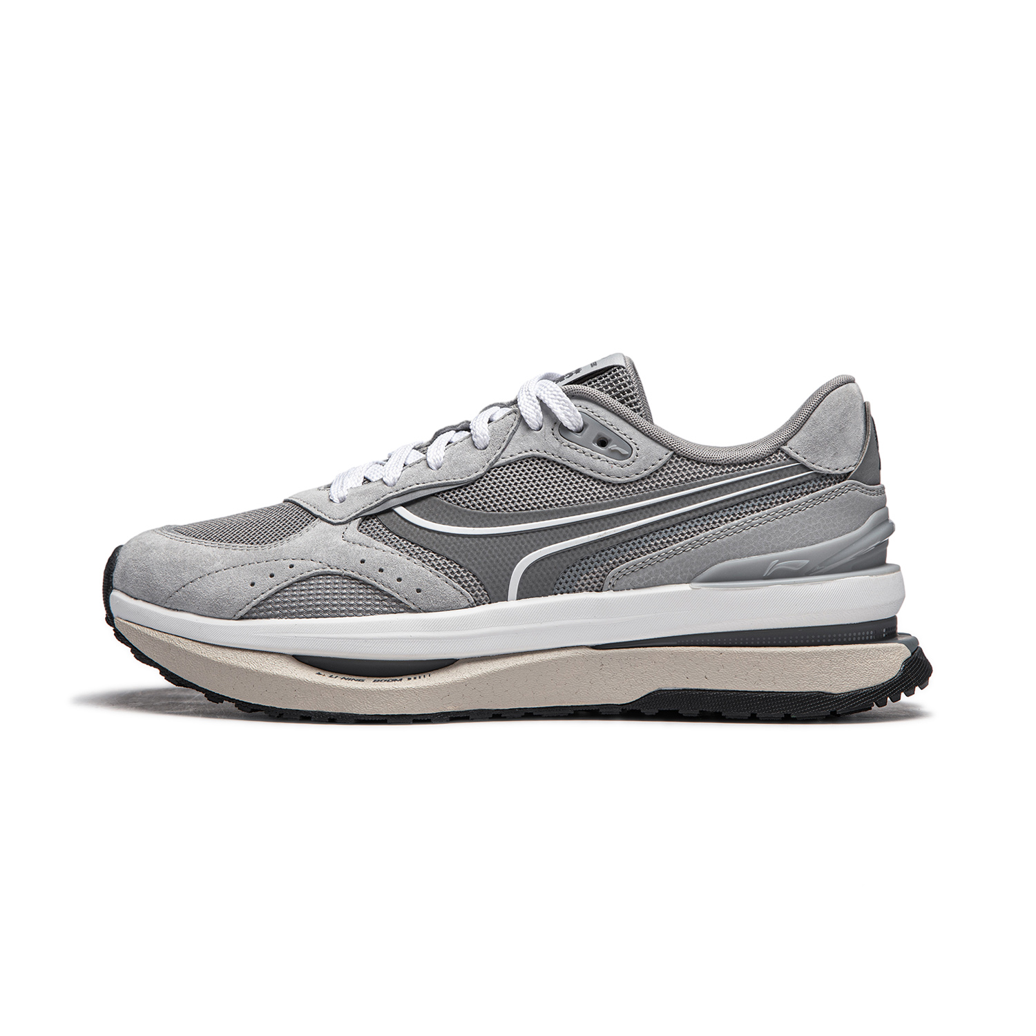 Li Ning Zhongning M1000 Low top Casual Shoes Unisex Gray