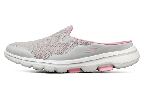 Skechers GO WALK Casual Shoes Women's Low Top Gray/Peach Pink