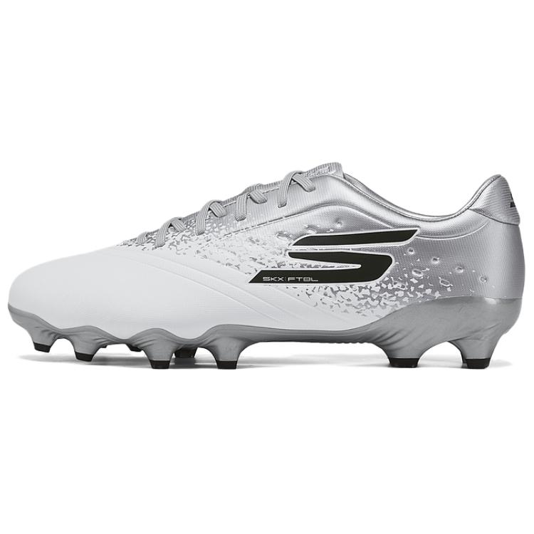 Skechers GO SOCCER MENS Artificial Turf Cushioning, Wear Resistant Soccer Shoes Men’s White Silver