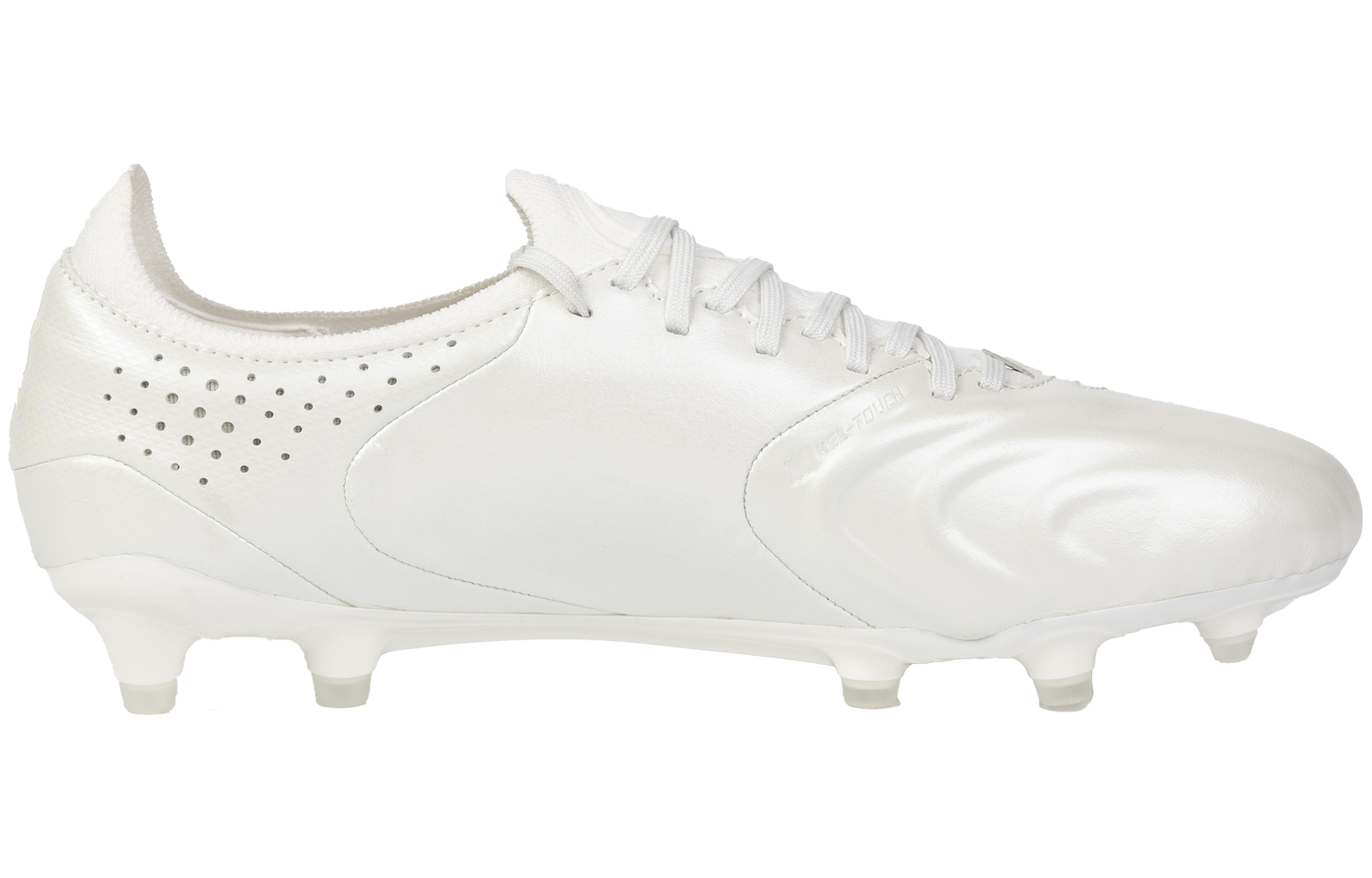 KELME Grail Collection FG Firm Ground Slip Resistant, Abrasion Resistant, Breathable Soccer Shoes Men’s White