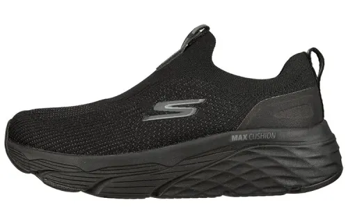 Skechers Max Cushioning Casual Shoes Women's Mid Top Pure Black