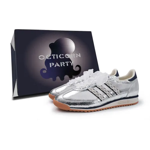 Adidas Originals SL 72 OG Casual Shoes Unisex Low Top Beige/Silver/Blue