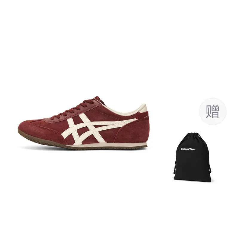 Onitsuka Tiger Machu Racer Low top Casual Shoes Unisex Burgundy