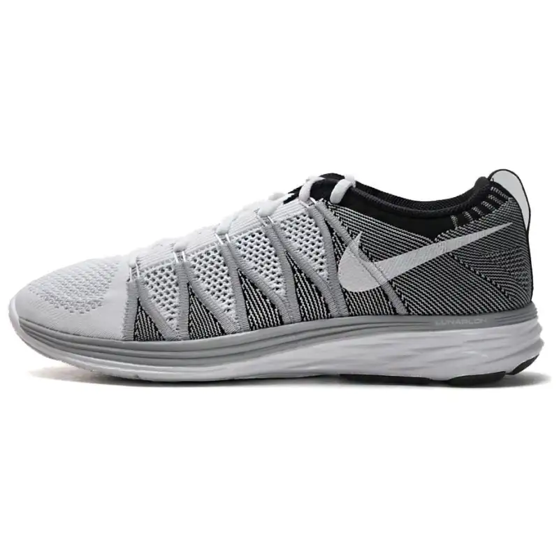 Nike Flyknit Lunar 2 White Wolf Grey Black