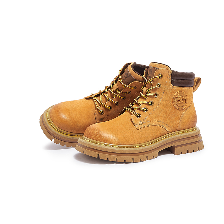 CAMEL Short Combat Boots Women's
