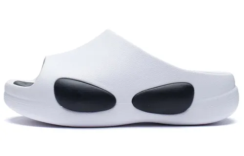 Li Ning CF Tracing Fashion Trend EVA Quiet Slide Slippers Unisex White Black