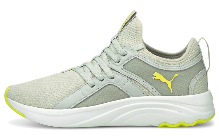 PUMA Softride Casual Shoes Women's Low Top Gray/Yellow