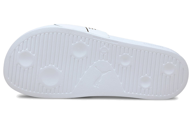 Шлепанцы PUMA Leadcat (бело-черные) — Белый / чёрный — фото 5