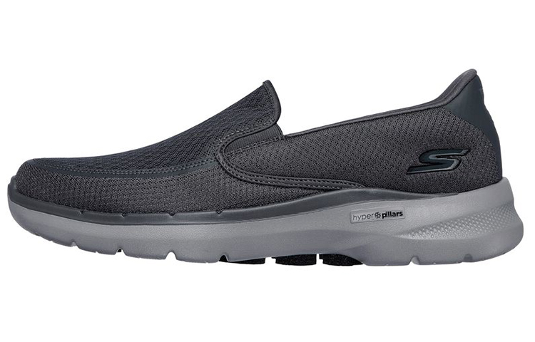 Skechers Skechers Go Walk 6 Orva breathable low-top lifestyle shoes men's carbon gray