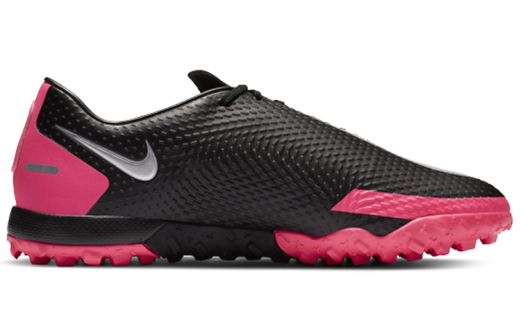 Мужские шиповки Nike Phantom GT Academy TF (черно-розовые) — Чёрныйрозовый — фото 2