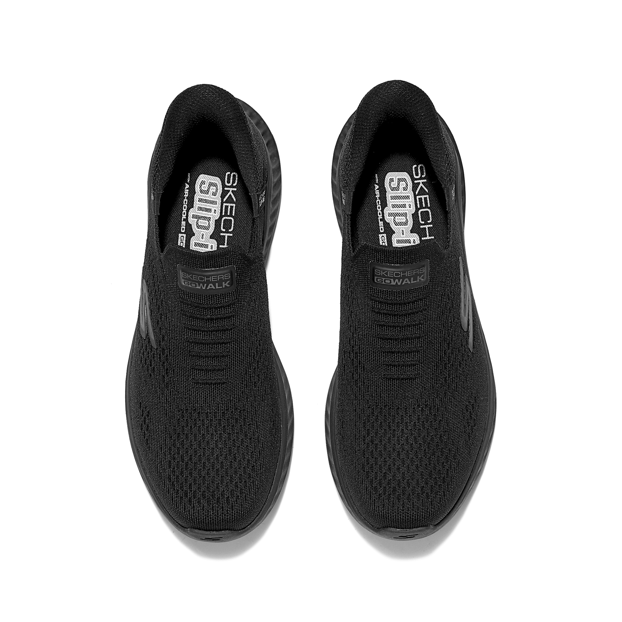 Skechers MEN’S GO WALK Fabric Comfortable Breathable Low top Casual Shoes Men’s Black