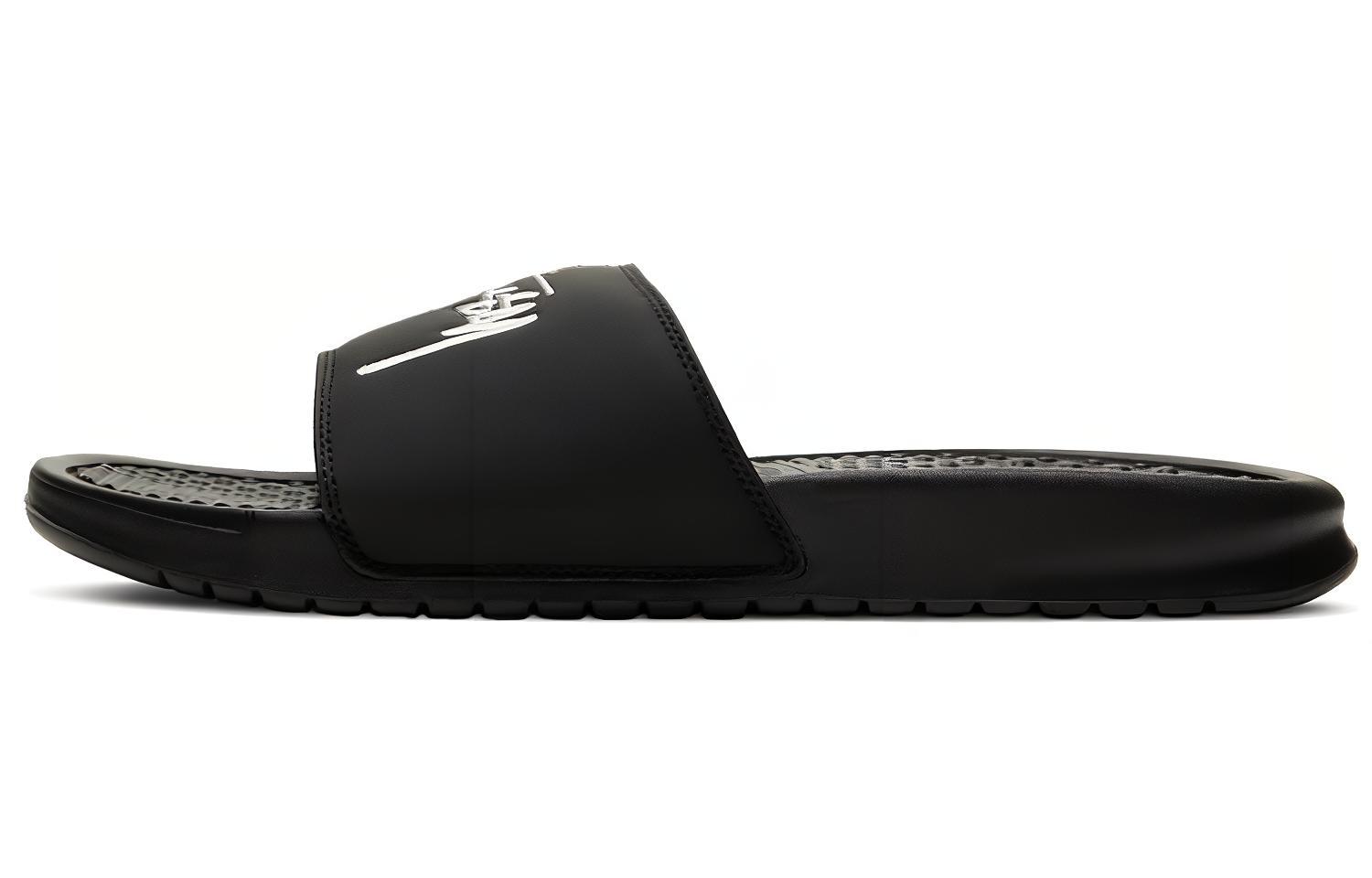 Сабо Nike × Stussy Benassi (черные) — фото 1