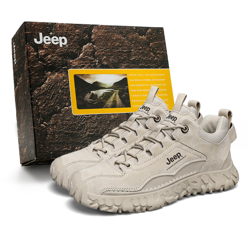 Мужские кеды Jeep (бежевые)