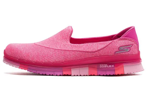 Skechers Go Fle Low top Casual Shoes Women's Peach Pink