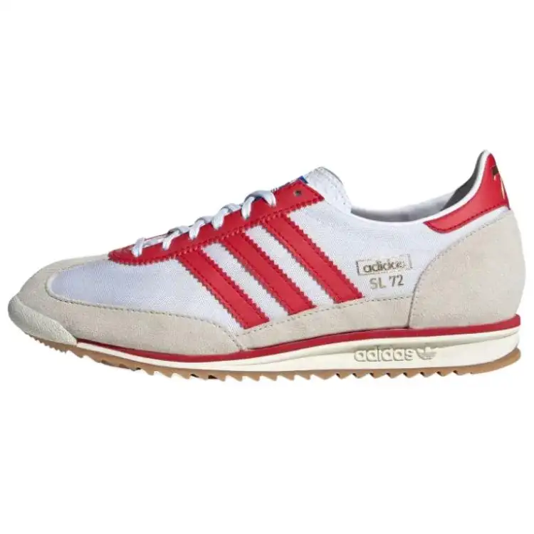 Adidas Originals SL 72 Slip Resistant Abrasion Resistant Low top Casual Shoes Women's Red