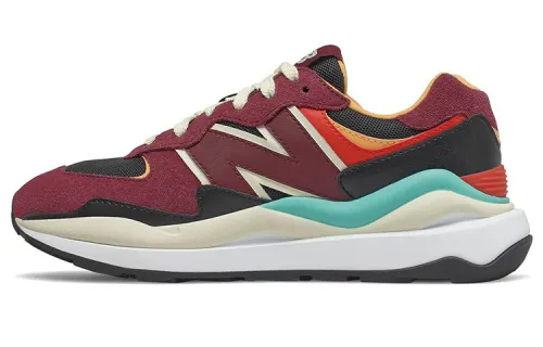 New Balance NB 5740 Sports trend, shock-absorbing, wear-resistant, breathable, wrapped support, low-cut lifestyle shoes, women's style, burgundy