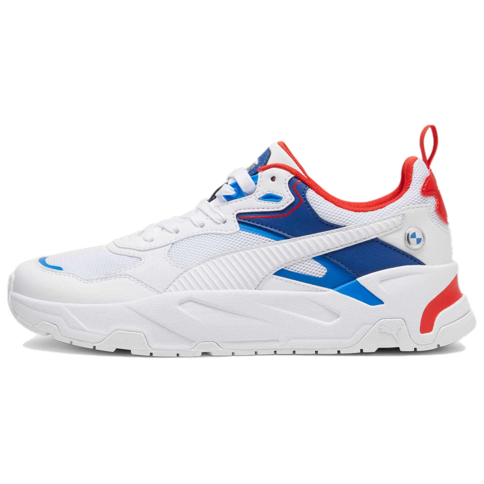 PUMA BMW M Motorsport Low top Casual Shoes Men's White Blue Red