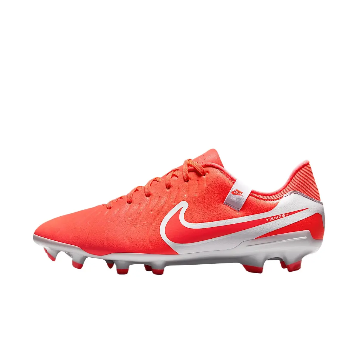 Nike Tiempo Legend 10 Comfortable MG Multi Ground FG Firm Ground Artificial Turf Cushioning Soccer Shoes Unisex Red