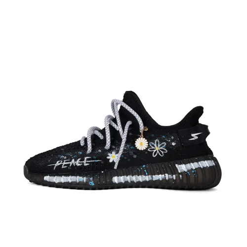 Adidas Originals Yeezy Boost 350 V2 Low top Casual Shoes Unisex Black