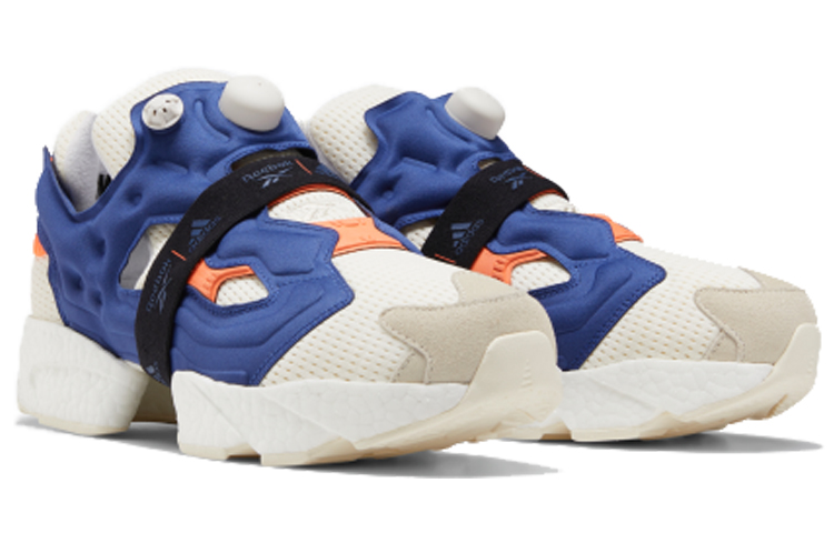 Кроссовки adidas x Reebok Instapump Fury BOOST Prototype (белый / синий / оранжевый) — фото 2