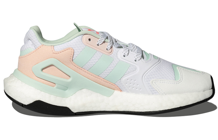 Женские кроссовки adidas originals Day Jogger (бело-зелено-розово-черно-красные) — Белый / зелёный / розовый / чёрный / красный — фото 2