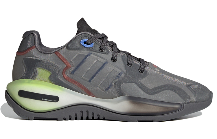 Кроссовки adidas originals ZX Alkyne (серо-зеленые) — Серый / зелёный — фото 2